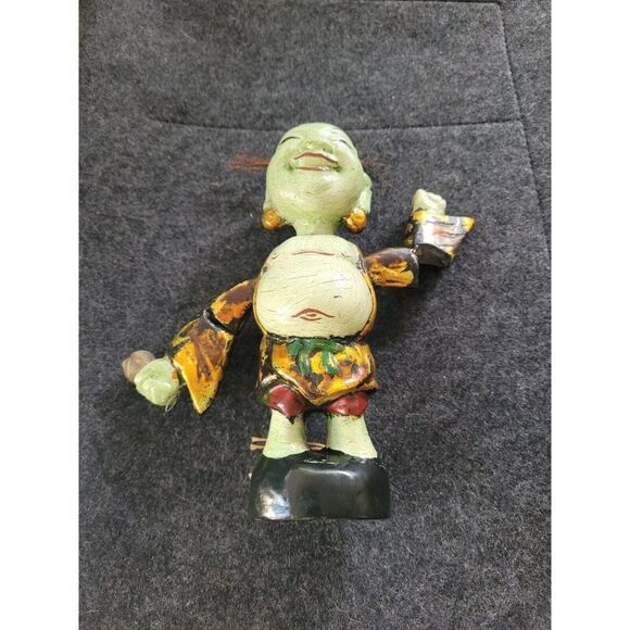 Mid20th Vintage water puppet doll Asian folk art toy - Picture 3 of 5